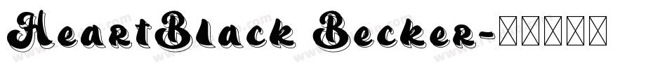 HeartBlack Becker字体转换